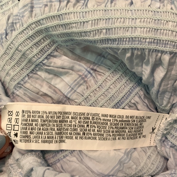 Blue Cropped Top - Picture 4 of 4